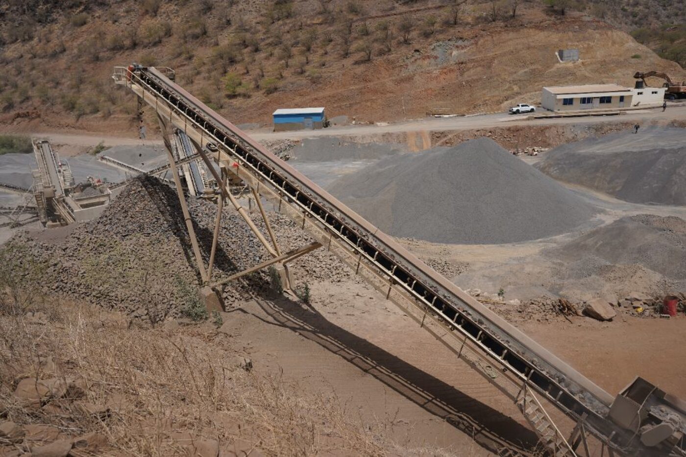 Transportadora em ação